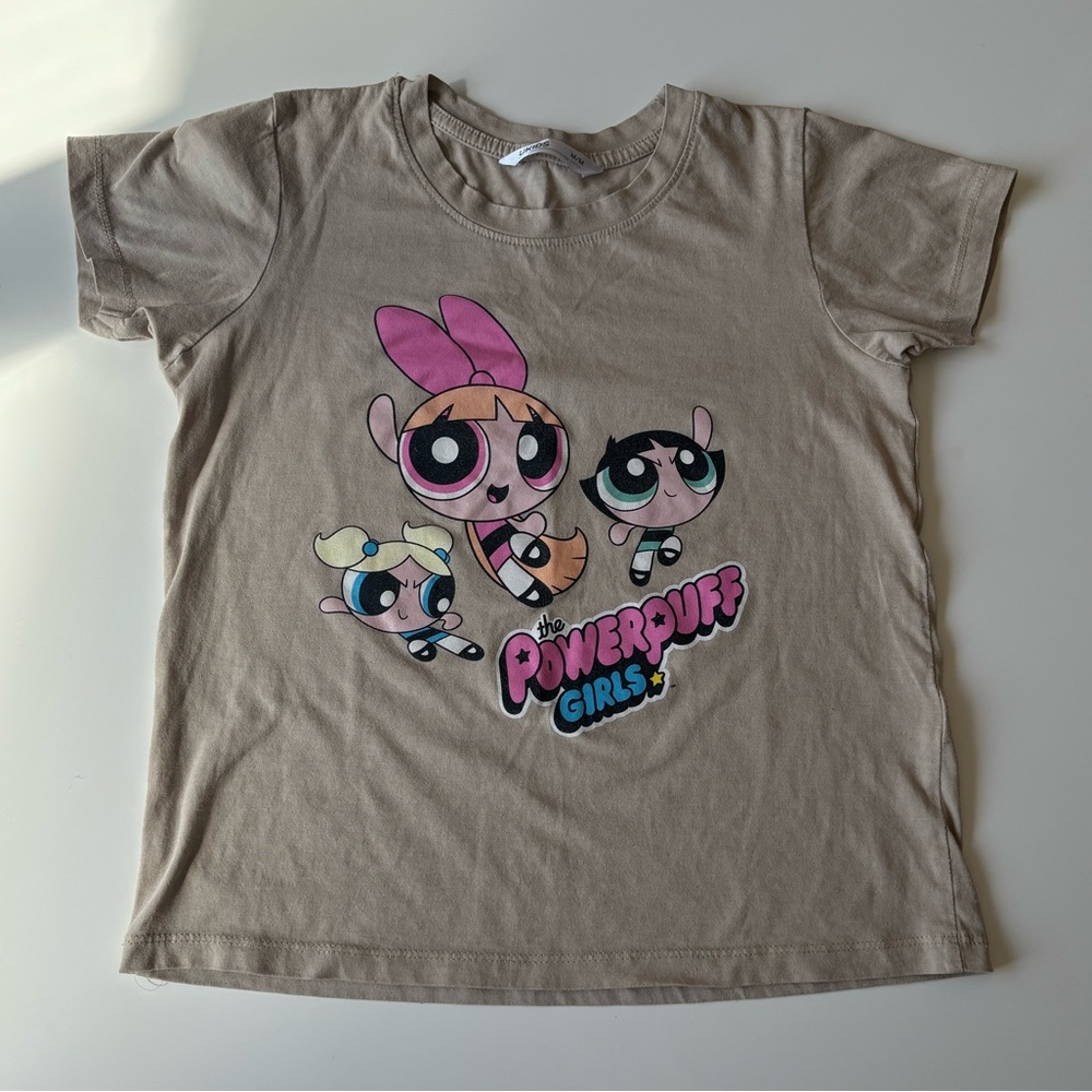 Powerpuff Girls Tan Kids T-Shirt